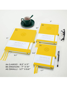 Planificador Inteligente Pro A5 Sin Fecha Amarillo - Organizador Diario 2