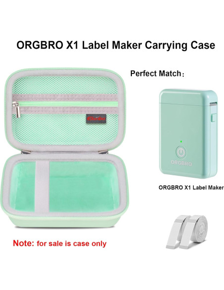 Funda de Transporte Elonbo para Máquina de Etiquetado ORGBRO X1 - Verde