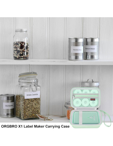 Funda de Transporte Elonbo para Máquina de Etiquetado ORGBRO X1 - Verde