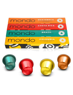 Cápsulas de Aluminio Mondo Compatibles Nespresso 40 Unidades Orgánico