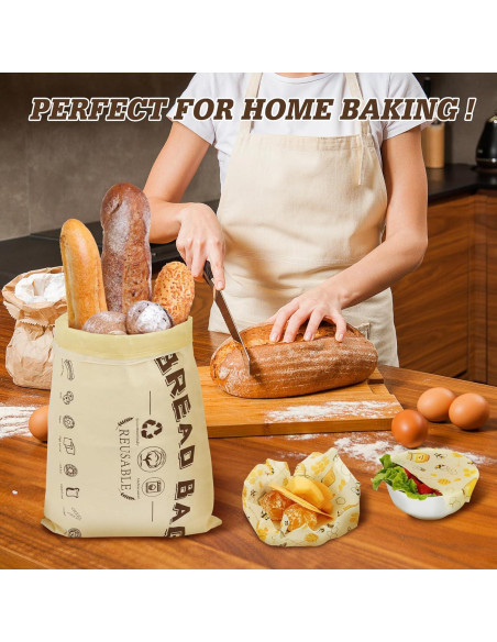 Bolsa de Pan de Cera de Abeja CalmBloom Grande Ecológica