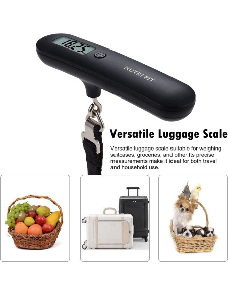 Balanza de Equipaje Digital NUTRI FIT 50kg Pantalla LCD