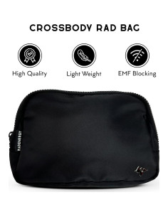 Bolsa Faraday RadEnergy Unisex 25.4x17.8cm Nylon Negro 2