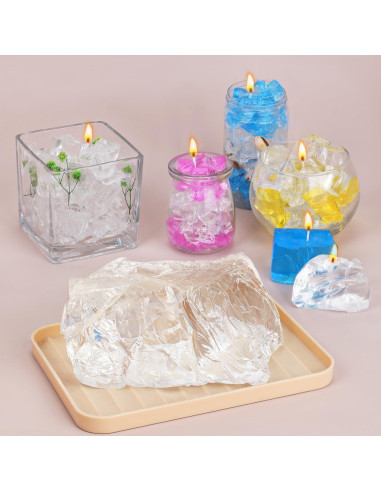 Cera de Gel Clara 1.65 kg Blingfun para Velas DIY