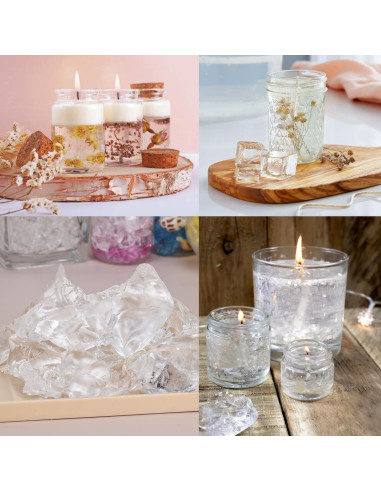 Cera de Gel Clara 1.65 kg Blingfun para Velas DIY