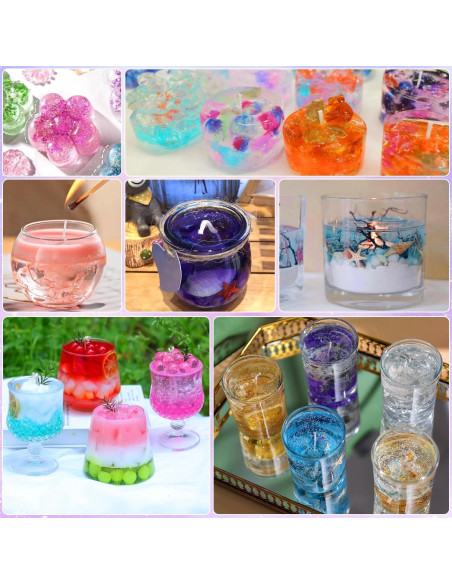 Cera de Gel Clara 1.65 kg Blingfun para Velas DIY