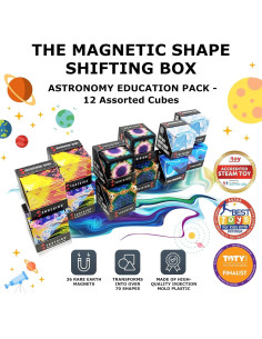 Cubo Magnético Antiestrés Shashibo - Paquete de 12 Unidades 2