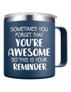 Taza Inspiradora Abledn 396ml Azul Marino - Eres Genial