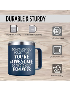 Taza Inspiradora Abledn 396ml Azul Marino - Eres Genial 2