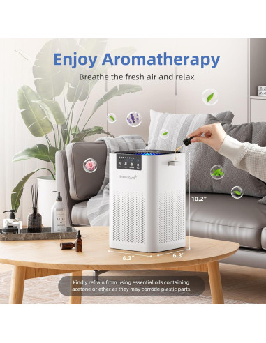 Purificador de Aire AromaRoom AP102 HEPA 3 en 1 para Mascotas