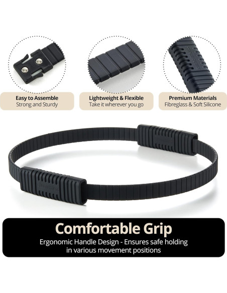 Anillo de Pilates Build & Fitness 34.3 cm Silicona y Fibra