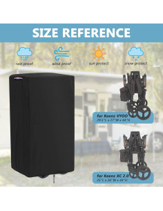 Cubierta Impermeable Fizentia para Carro Keenz 4 Plazas 75x71x109cm 2