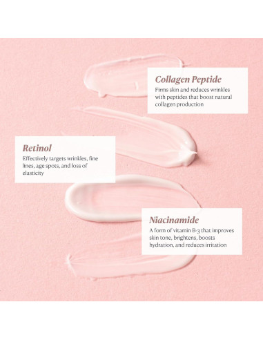 Crema Facial Antienvejecimiento Nakery Beauty con Retinol y Colágeno