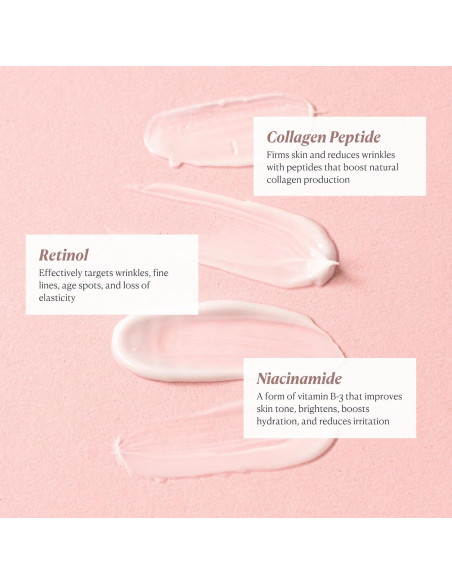 Crema Facial Antienvejecimiento Nakery Beauty con Retinol y Colágeno