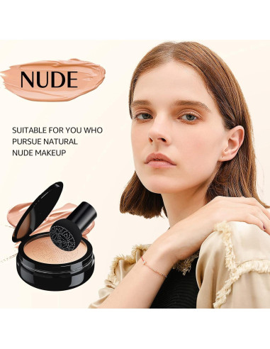 Crema CC con Cojín de Aire - Base de Maquillaje Nude 100g