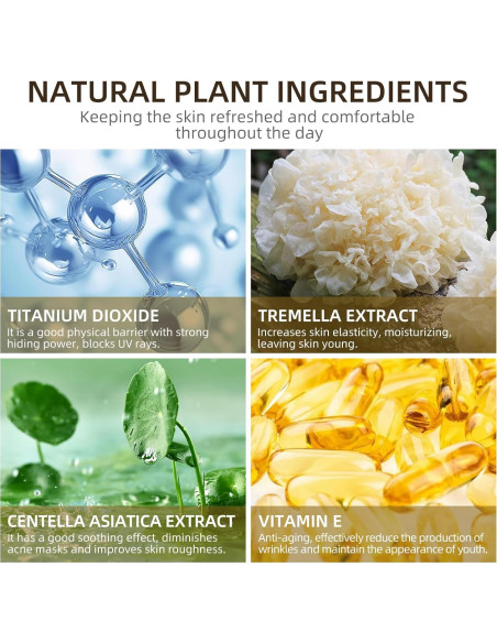 Crema CC con Cojín de Aire - Base de Maquillaje Nude 100g