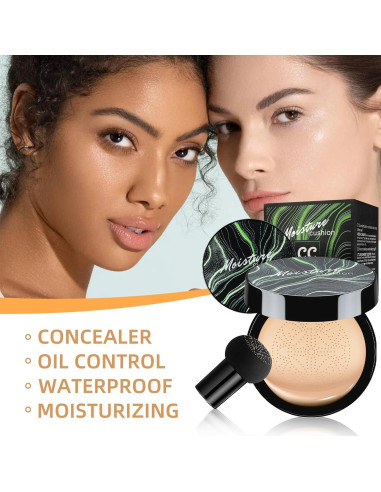Crema CC con Cojín de Aire - Base de Maquillaje Nude 100g