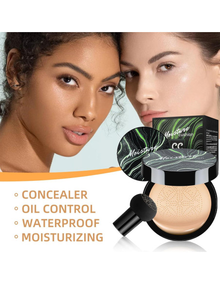 Crema CC con Cojín de Aire - Base de Maquillaje Nude 100g