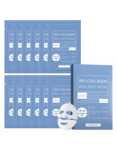 12 Máscaras Faciales de Colágeno Omagie - Hidratación Profunda