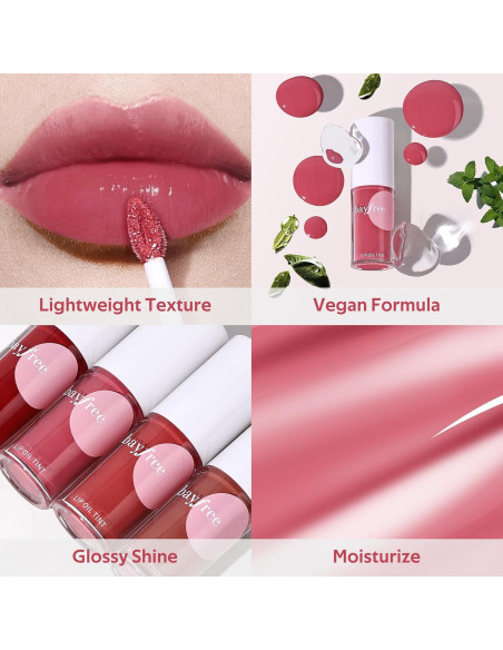 Aceite Labial Hidratante Bayfree 4.4 ml - Brillo y Color