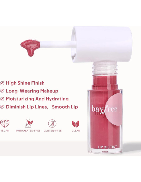 Aceite Labial Hidratante Bayfree 4.4 ml - Brillo y Color