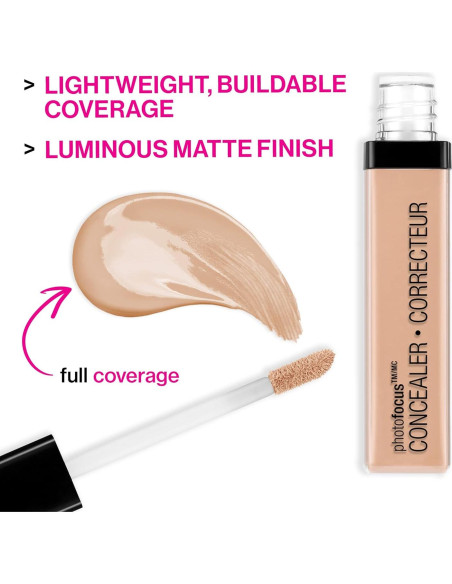 Corrector Photo Focus y Polvo Acabado Bare Focus Wet n Wild