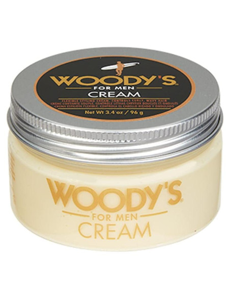 Crema para Cabello Rizado Woody 96 g - Fijación Suave y Brillo Crema para Cabello Rizado Woody 96 g - Fijación Suave y Brillo