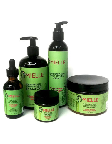 Conjunto de Cuidado del Cabello MIELLE Romero Menta 5 Piezas