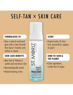 Mousse Autobronceadora St. Moriz Profesional 199.5 ml - Claro a Oscuro 2
