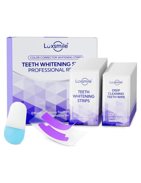 Tiras Blanqueadoras de Dientes Luxsmile 28 Sets 56 Piezas