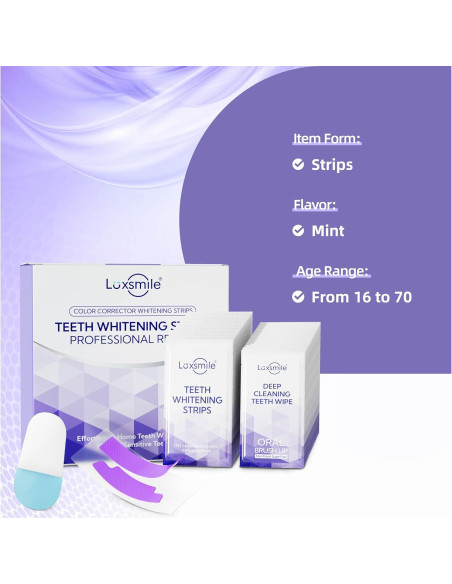 Tiras Blanqueadoras de Dientes Luxsmile 28 Sets 56 Piezas