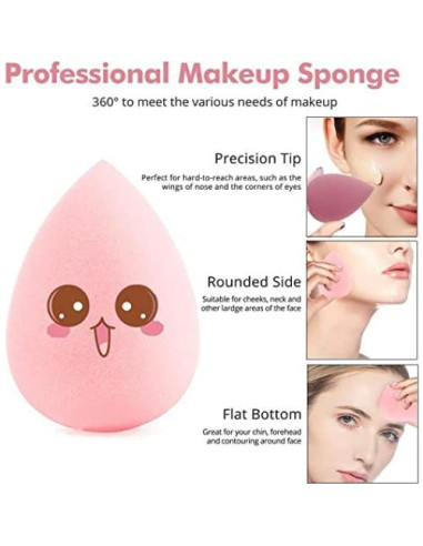 Juego de Esponjas de Maquillaje Mystic Orchard - 7 Piezas Multicolor