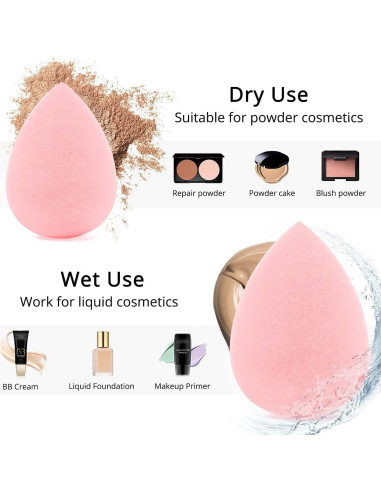 Juego de Esponjas de Maquillaje Mystic Orchard - 7 Piezas Multicolor