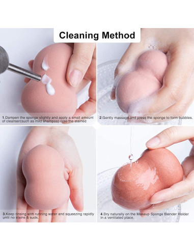 Juego de Esponjas de Maquillaje Mystic Orchard - 7 Piezas Multicolor