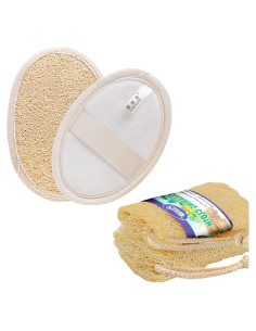 Esponjas de Lufa Natural Koonafy - 4 Pcs Exfoliantes 14.5x10cm