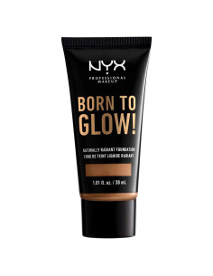 Base Natural Radiante NYX 30ml - Beige Cálido, Cobertura Media