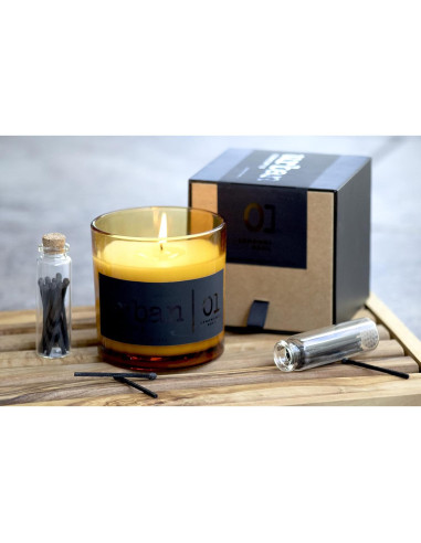 Vela Aromatizada de Soja DECOCANDLES 255g Tabaco y Vainilla