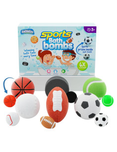 Set de 6 Bombas de Baño Deportivas Bathletes - Juguetes para Niños