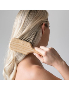 Cepillo Rectangular de Madera TEK 22x6.5cm para Cabello Grueso 2