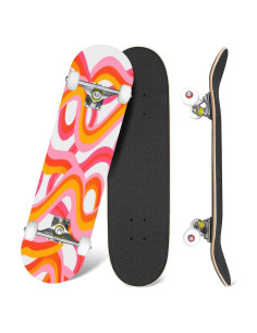 Skateboard UHMLTCRBOD 31" x 8" Madera Arce Doble Kick