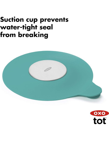 Tapón de Baño OXO Tot Verde Azulado Silicona 1 Unidad