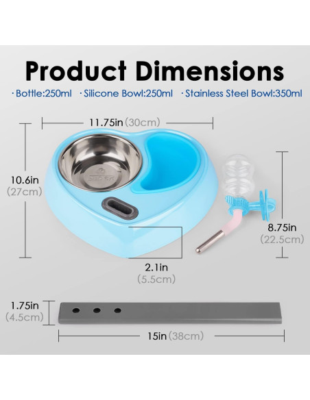 Dispensador Automático de Agua y Comida Super Design Azul