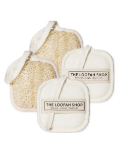 Esponja Facial de Lufa Natural La Tienda de Lufa - 4 Piezas