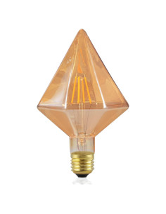 Bombilla Edison LED Vintage Diamante 40W Ámbar Cálido 320LM