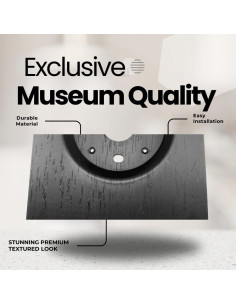 Placa de Pared Negra Carbón Adorna One para Google Nest 2