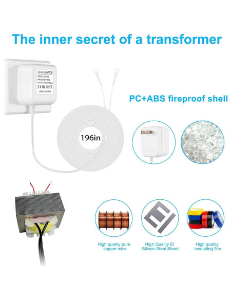 Adaptador de Alimentación 24V 500mA para Timbres y Termostatos