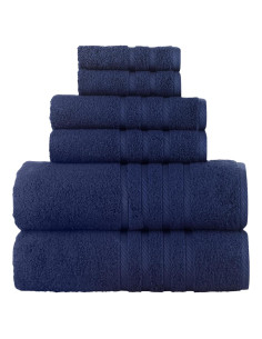 Juego de Toallas de Baño 6 Piezas Algodón Turco Rosyn Home