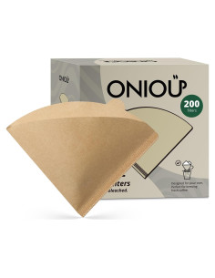 Filtros de café ONIOU V60 02, 200 unidades sin blanquear