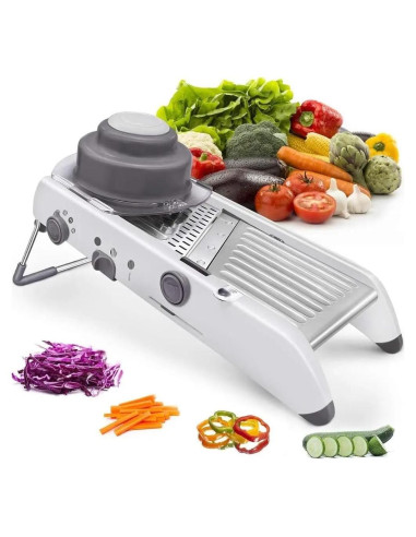 Cortador de Mandolina Ajustable KeKee 18 Tipos Acero Inoxidable