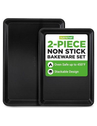 Juego de 2 Bandejas para Hornear Antiadherentes NutriChef